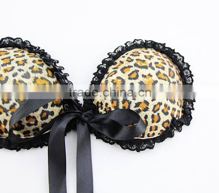 Junyan strapless adhesive free size sexy mature lace cloth bra