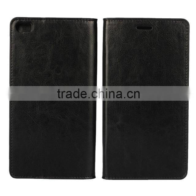 Fashionable Popular Magnetic flip leather wallet case with card slots luxury leather case for Huawei P8 Max fast delivery