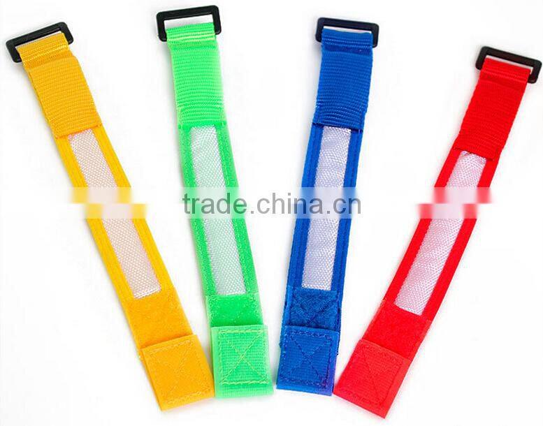 Wholesale High Quality Colorful Fashion Customized Nylon LED Flash Wristband