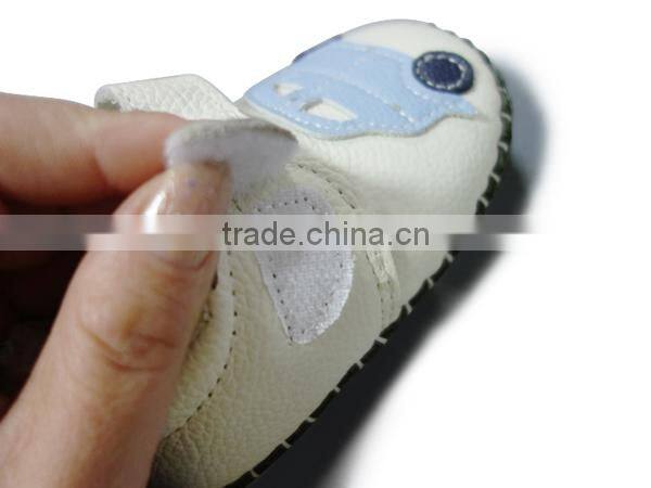 new model China manufacture newborn cow leather baby shoe