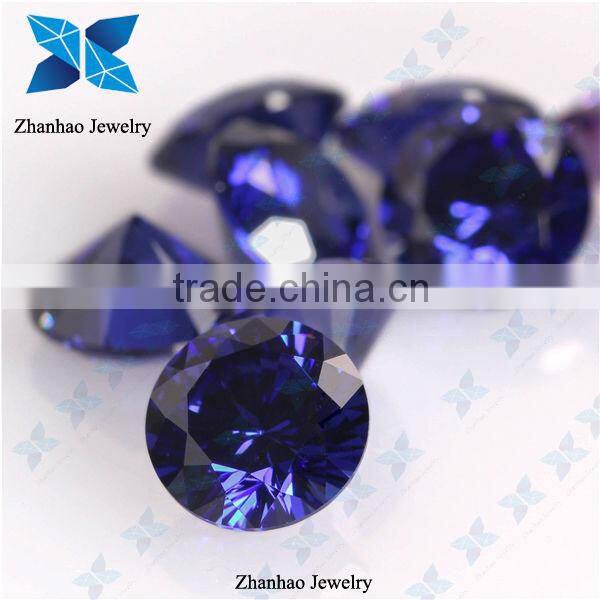 Hot sale good quality tanzanite star cut cubic zircon stone for jewelry