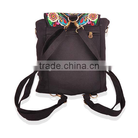 2016 New Design fashion bags for ladies ethnic embroidery backpack