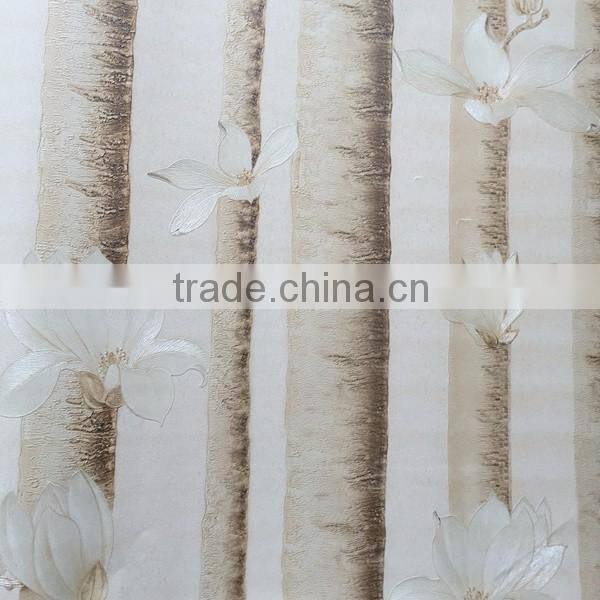 tree desgin waterproof vinyl wallpaper