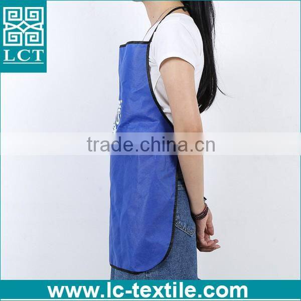 cheap full front printed disposable non woven apron for promotional