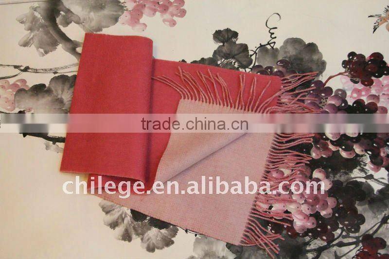 winter lovers long wool scarf with tassel woolen plain scarf