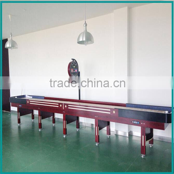 China supply pure wooden shuffleboard table game machine