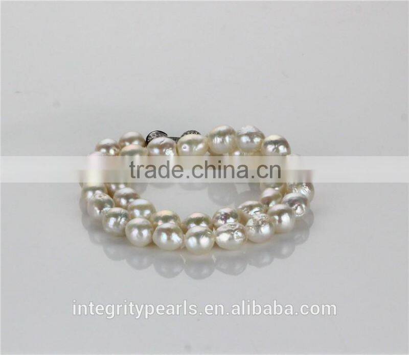 Simple design 10-12mm grade AA edison freshwater pearl set jewelry