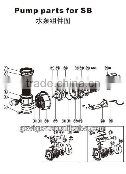 EMAUX centrifugal swimming pool circulation pump