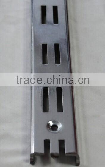 Metal double H shaped slotted channel
