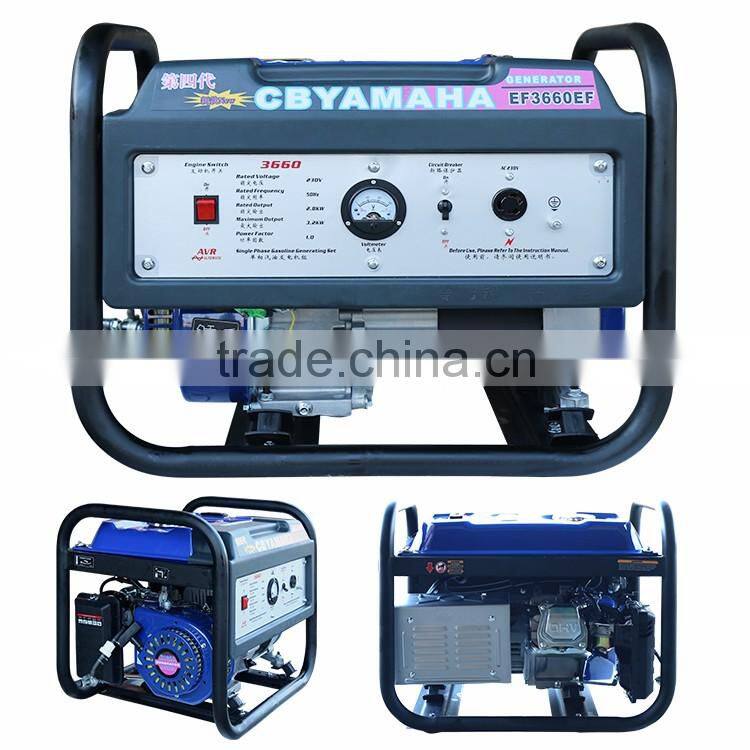 CE approved single phase manual start EF6600TE small power 5kw gasoline genset meet ISO9001 standard