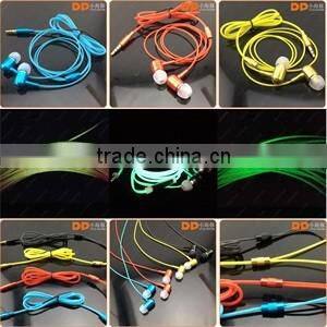Stereo Earphones in Ear Headphones for Apple iPhone Fluorescent 4 light up earphone