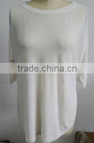 16JW5314 woman 100%bamboo summer thin pullover