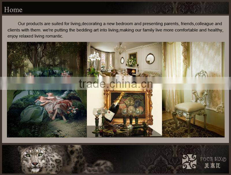 combed cotton 3D reactive printed sheet bedding set 3pcs