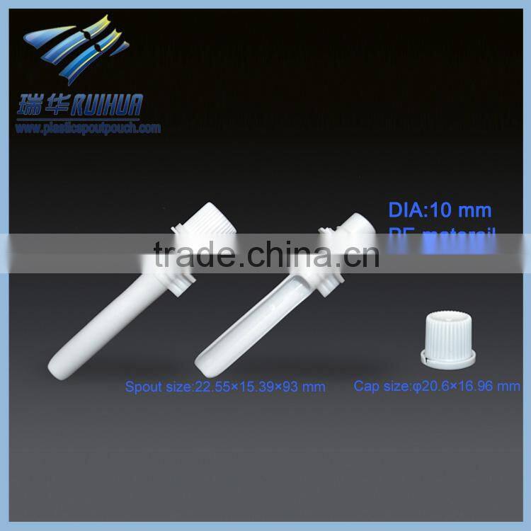 Hot sale 10mm long standing jelly bag plastic nozzle