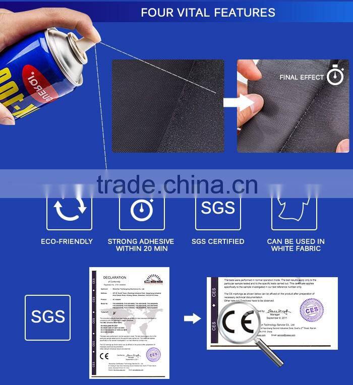 Multipurpose Spray Silicone Glue Nylon Fabric Adhesive For Double Glass