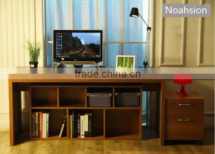 55 High quality wooden computer table with shelf for promotion