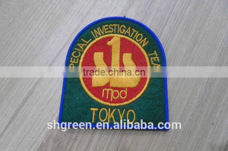 3D embossed eagle logo embroidery patch