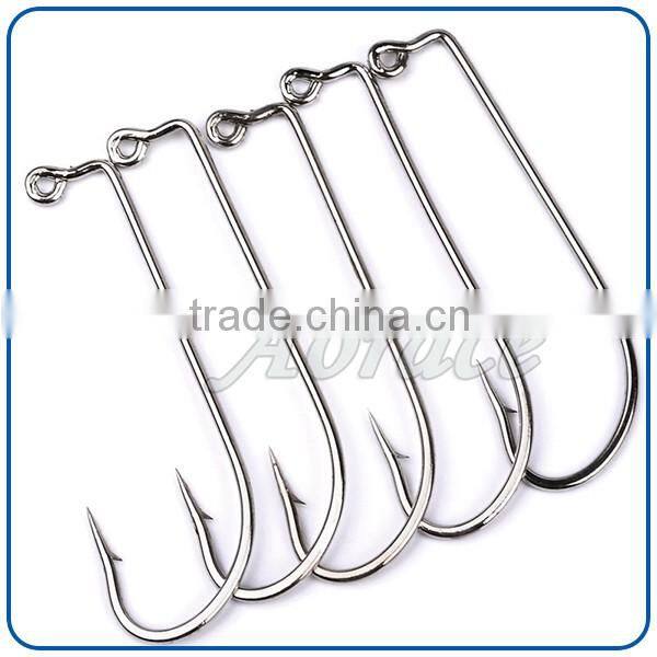 Famous factory vertical size hook style carbon steel black tuna hook fishing