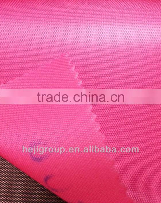 250D 100% polyester oxford fabric twisting small cross pattern jacquard fabric with pu