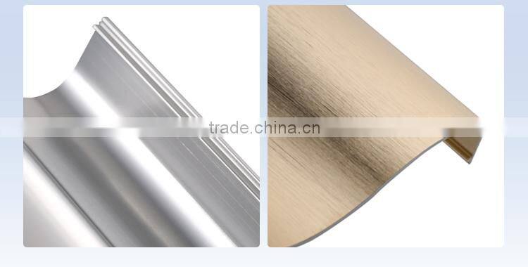 Beautiful brushed aluminium furniture profiles for kitchen cabinet handle with excellent design