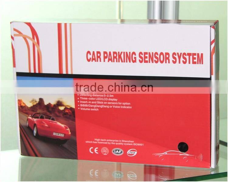 Wholesale ultrasonic rear reverse Garage parking sensor parktronic with LCD display, front and rear distance showing together