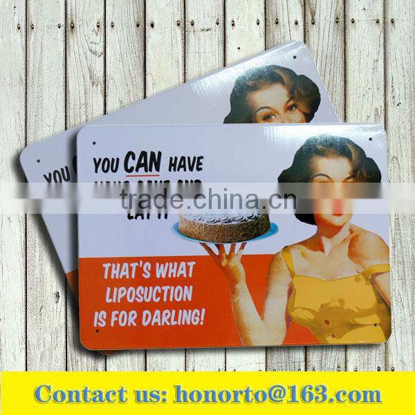 stamping warning sign decorative warning sign craft metal signs