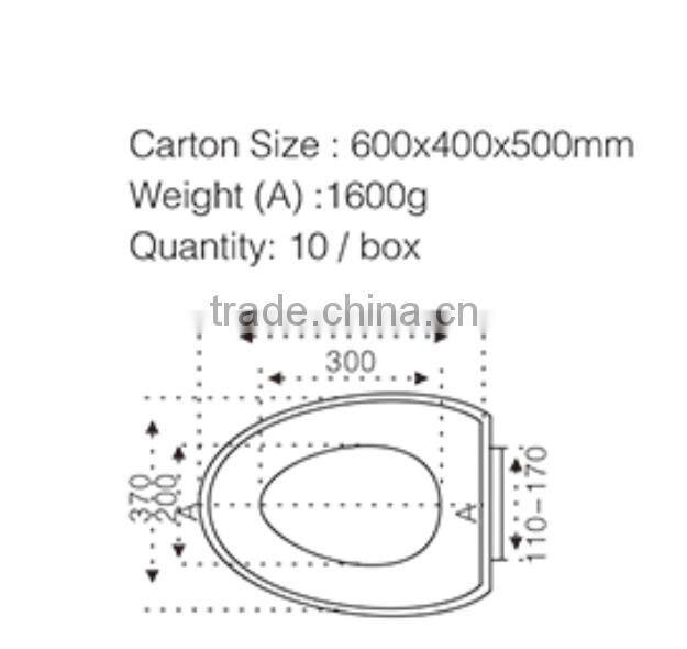 FG92PP- sanitary ware cera toilet seat easy fixed