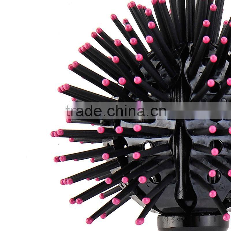 3D Hair Curl Brush Ball Style Blow Drying Detangling Heat Resistant Hair Comb