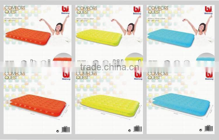 Bestway67387 color transparent flock mattress for sale
