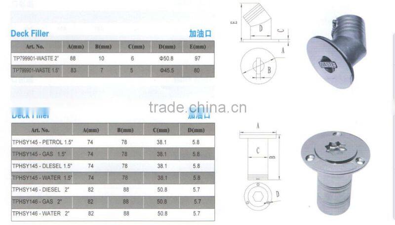 stainless steel fuel filler cap,universal fuel cap,yacht fuel filler cap