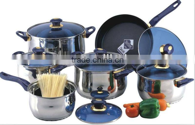12pcs kitchen cookware set with nonstick