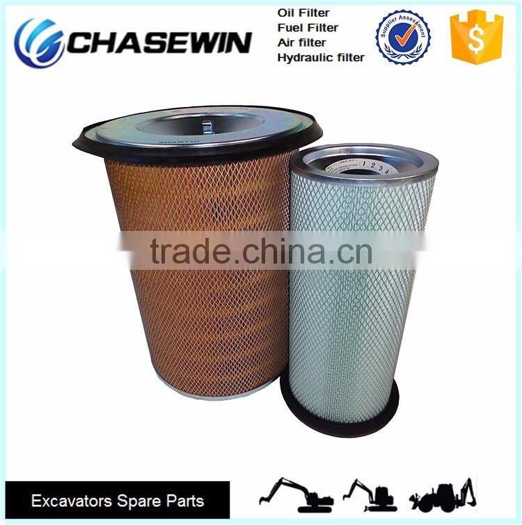 612-881-7320 6128-81-7042 Outer Element With Lid And Lift Tab Air Filter For Excavator