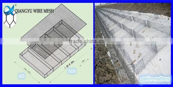 1x1x2m gabion cages for sale/ gabion wire/ low gabion stone baskets