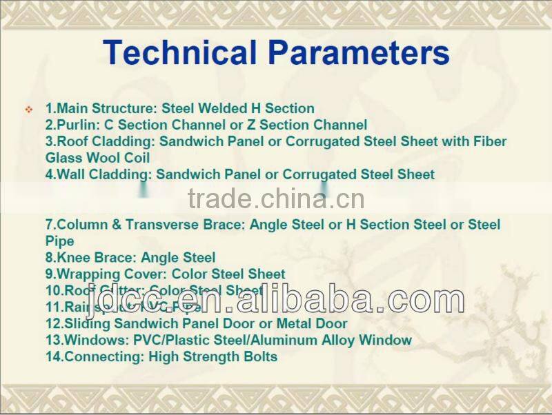 Construction design steel structure warehouse shed