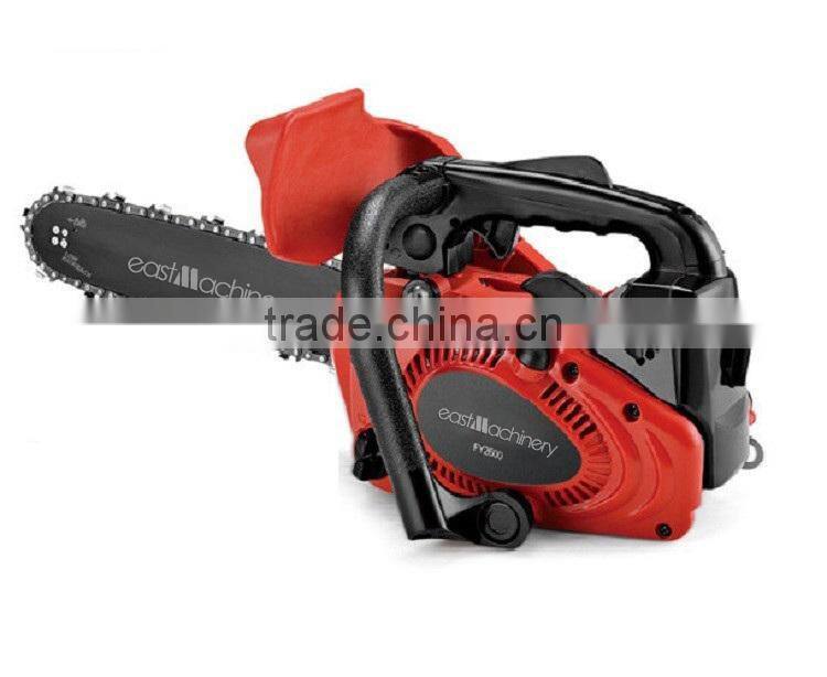 One hand cheap chainsaw 25.4cc CE certified for home use