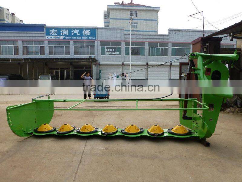 New model drum disc mower,tractor lawn mower,3 point hitch rotary disc mower with CE approved