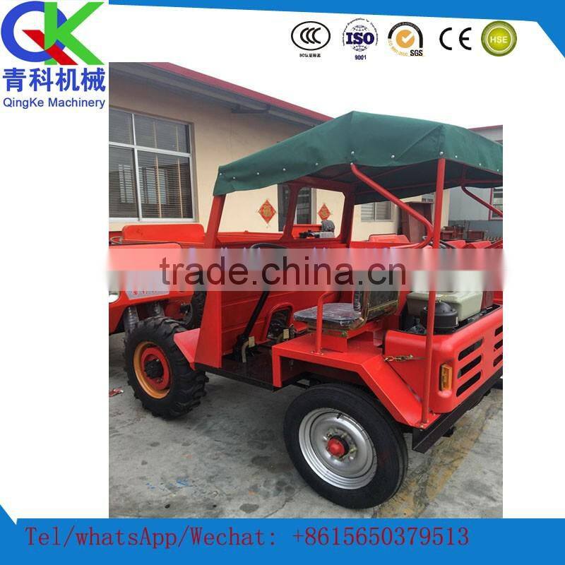 Qingke designed 15kw mini tip lorry front loader dump truck in high quality high efficiency
