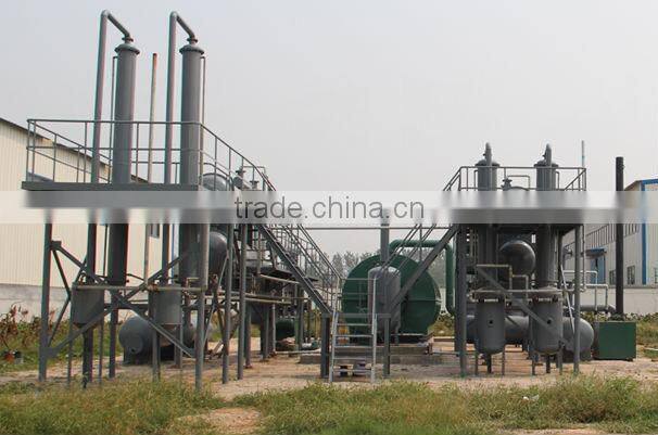 Automatic China truck tire to diesel oil recycling machine