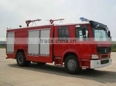 300HP EURO 2 16 TON DIESEL engine HOWO four-door fire-fighting vehicle