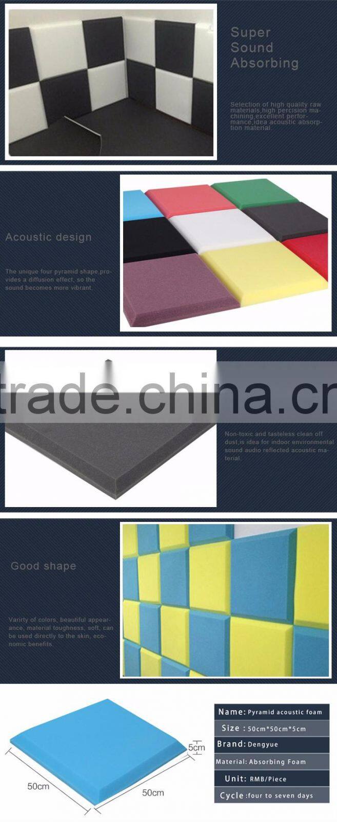 Cancel sound foam for audio hot selling sponge sound proof