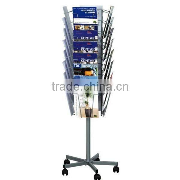 Floor Standing Chrome Leaflet Display Holder