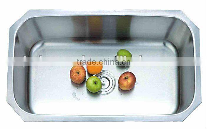 Single bowl stainless steel kitchen sink