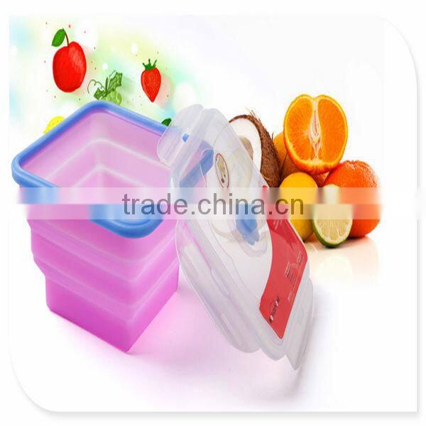 Eco-friendly collapsible flower shape silicone bowl cover