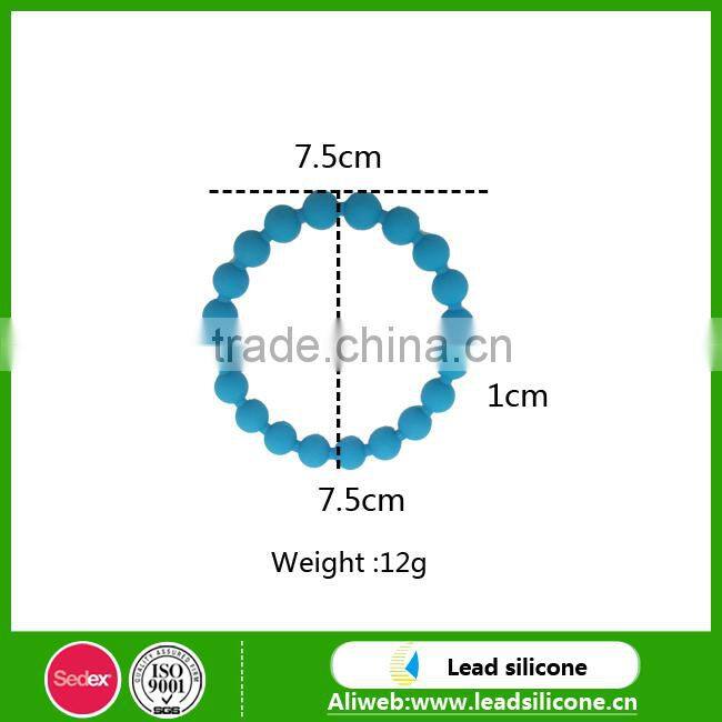 Wholesale Children BPA Free Silicone Bead Bracelets
