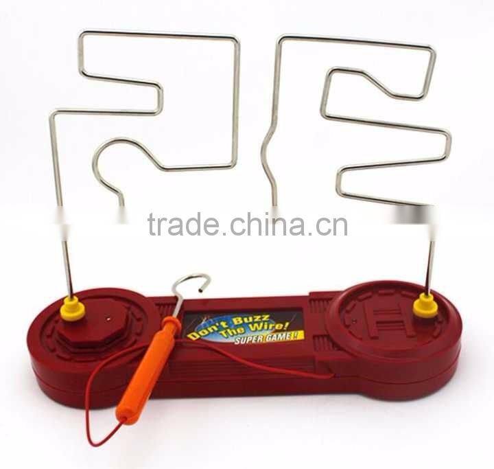 Electric Buzz Wire Game Toy, Hot-selling Electric Hearbeat Shocking Maze Toy For Wholesale