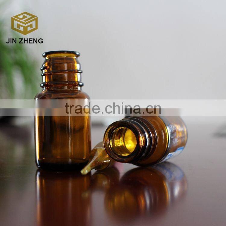 Amber 35ml childproof essential oil glass bottle with lids