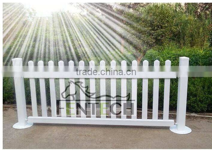 Fentech Widely Used Pvc/Vinyl/Plastic Temporary Fence
