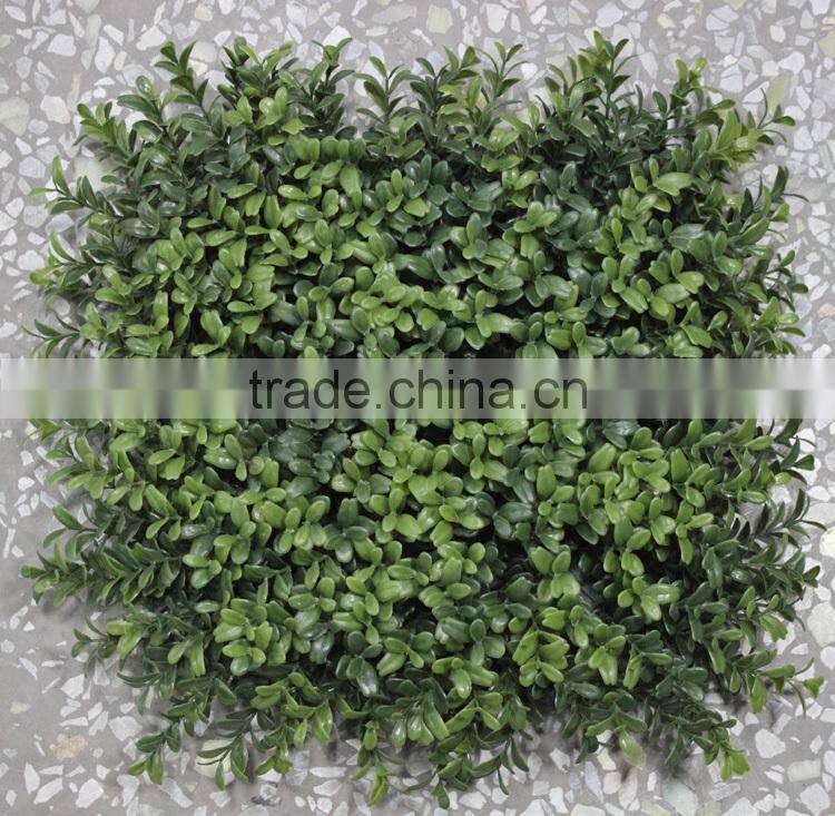 2017newest design artificial mat interior decor color plastic boxwood