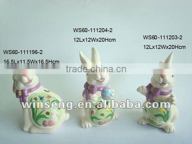 Easter Rabbit ceramic oil burner, ceramic fragrance oil burner, decorative oil burners