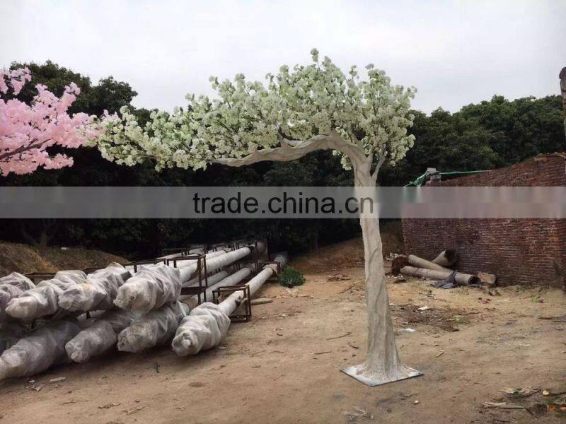 Artificial white cherry blossom tree for wedding landscape decoration